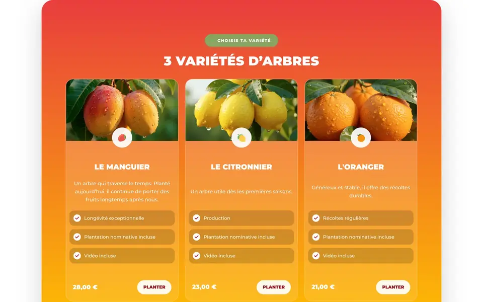 Les arbres fruitiers en aumône durable