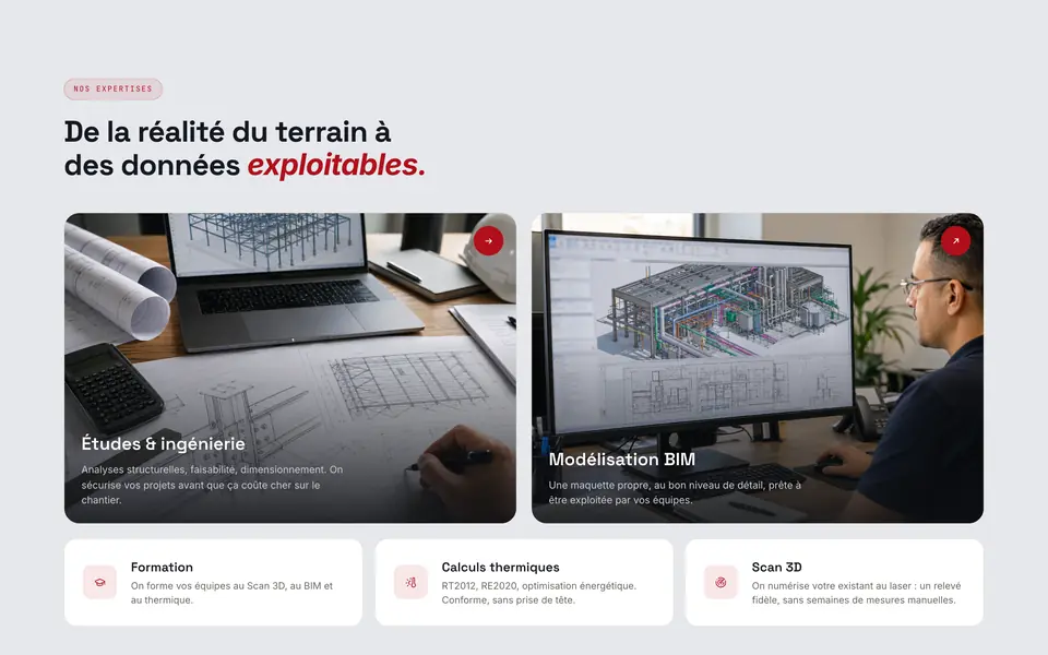 Section du site EFFI Engineering