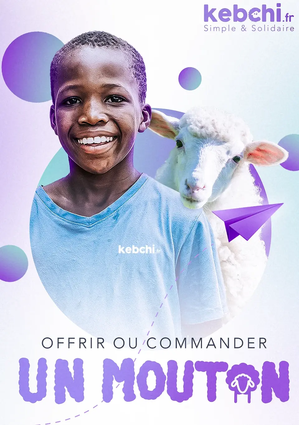 Flyer Kebchi « Offrir ou commander un mouton »