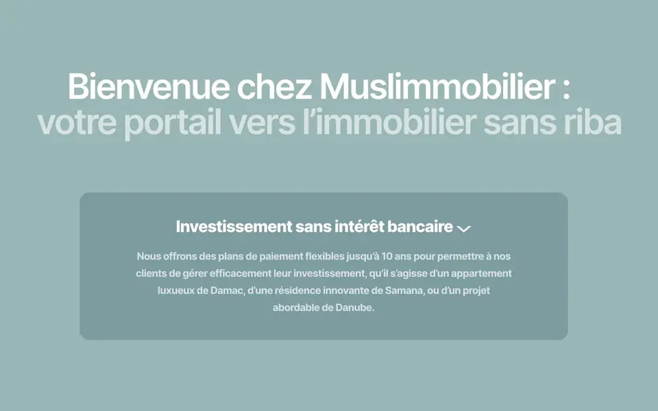 Section du site Muslimmobilier